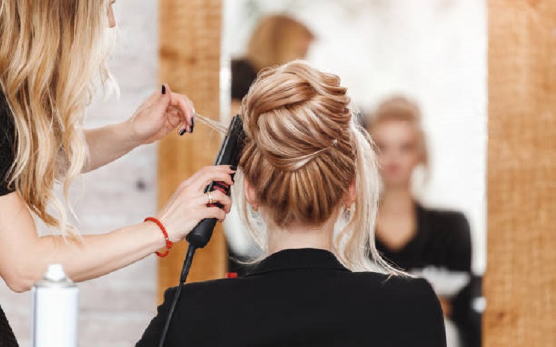 Beautiful hair from behind at shepherds bush salon